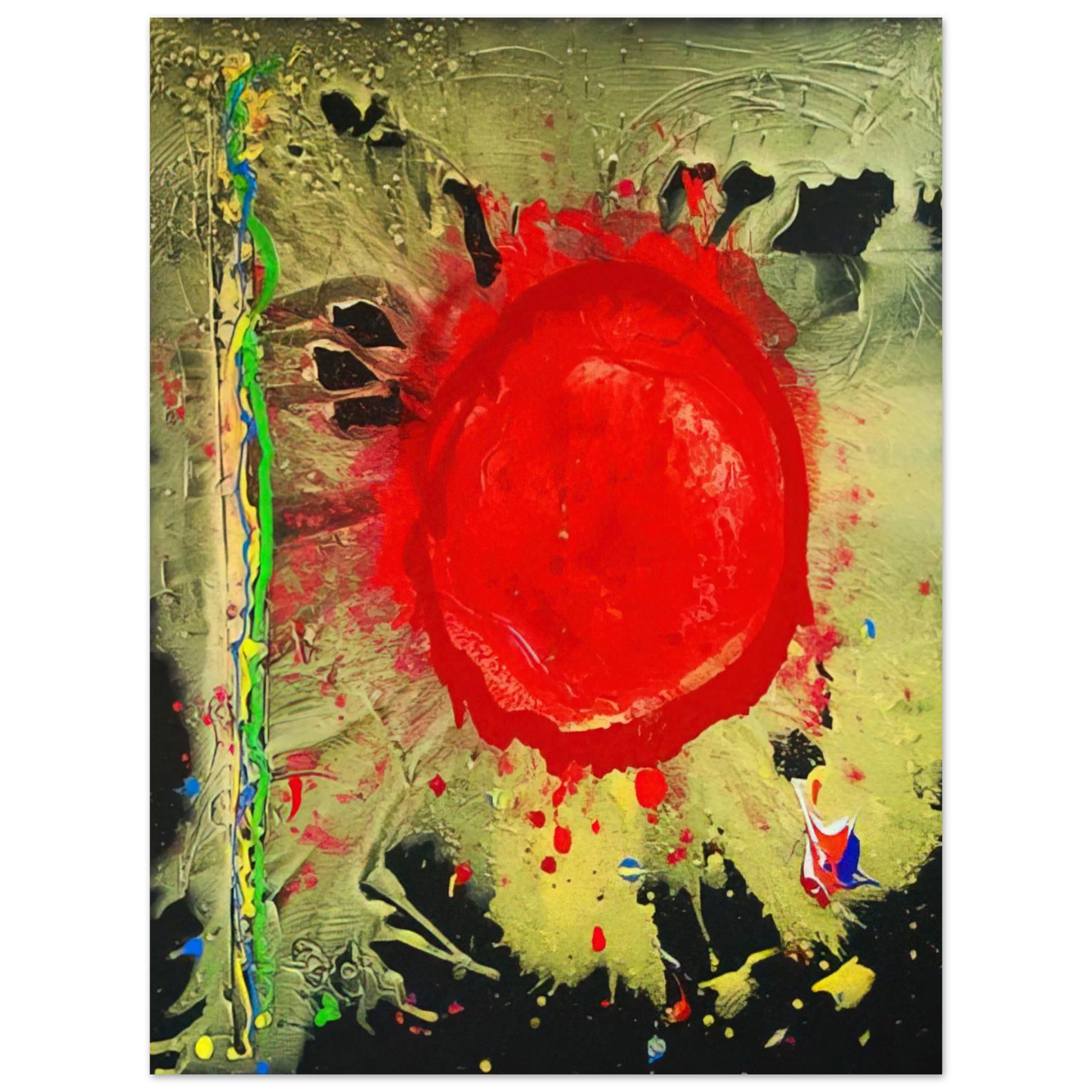 John Hoyland - Warrior Universe - 2010 75x100 cm / 30x40inches Fine Art Poster