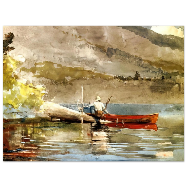 Winslow Homer - THE RED CANOE 1884 75x100 cm / 30x40inches Fine Art Poster