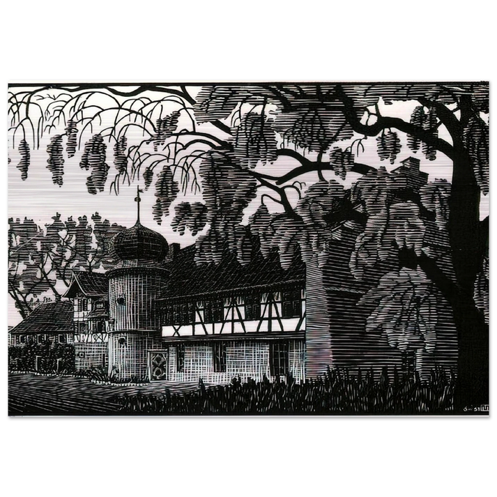 ESCHER (12) - MC Escher Brushed Aluminum Print - 70x100 cm / 28x40 inches | MC Escher Aluminum Print | MC Escher Prints