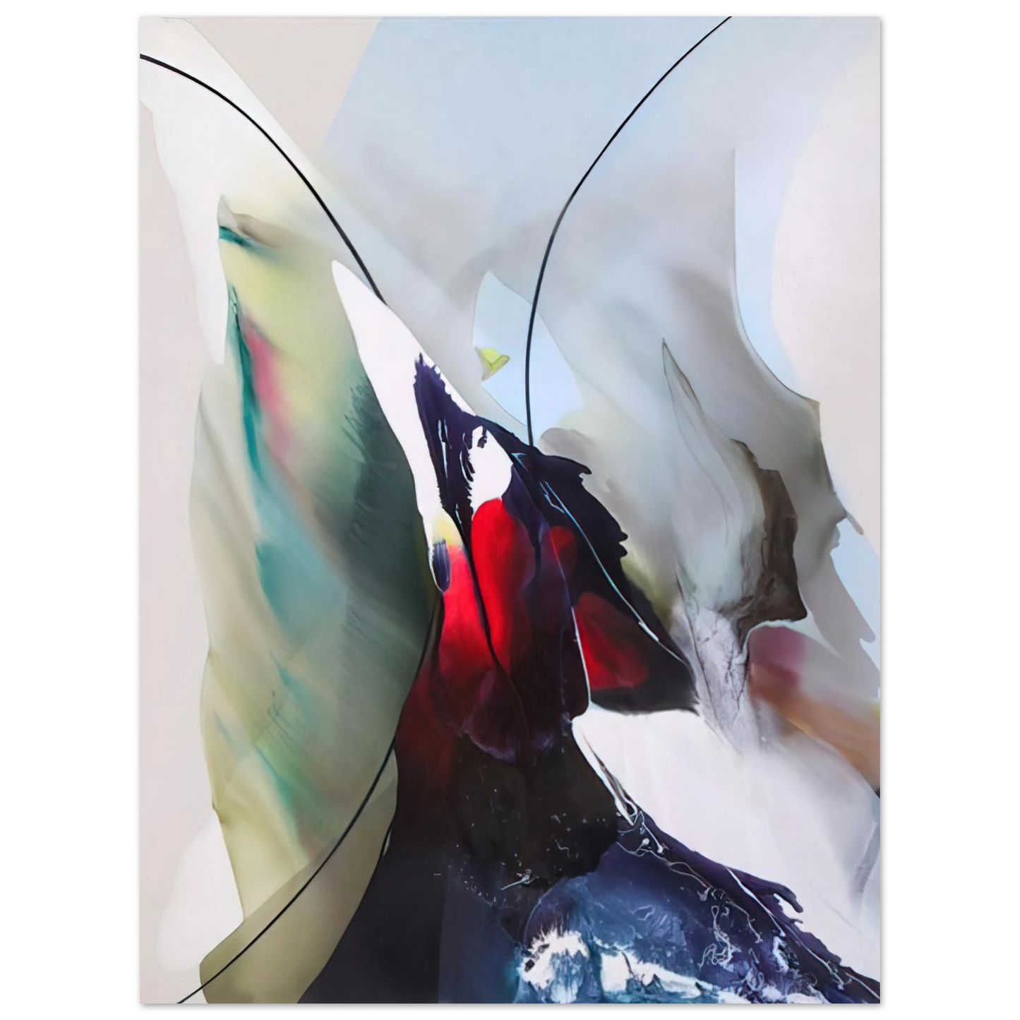 Paul Jenkins - Phenomena Tarot Over - 1970 75x100 cm / 30x40inches Fine Art Poster