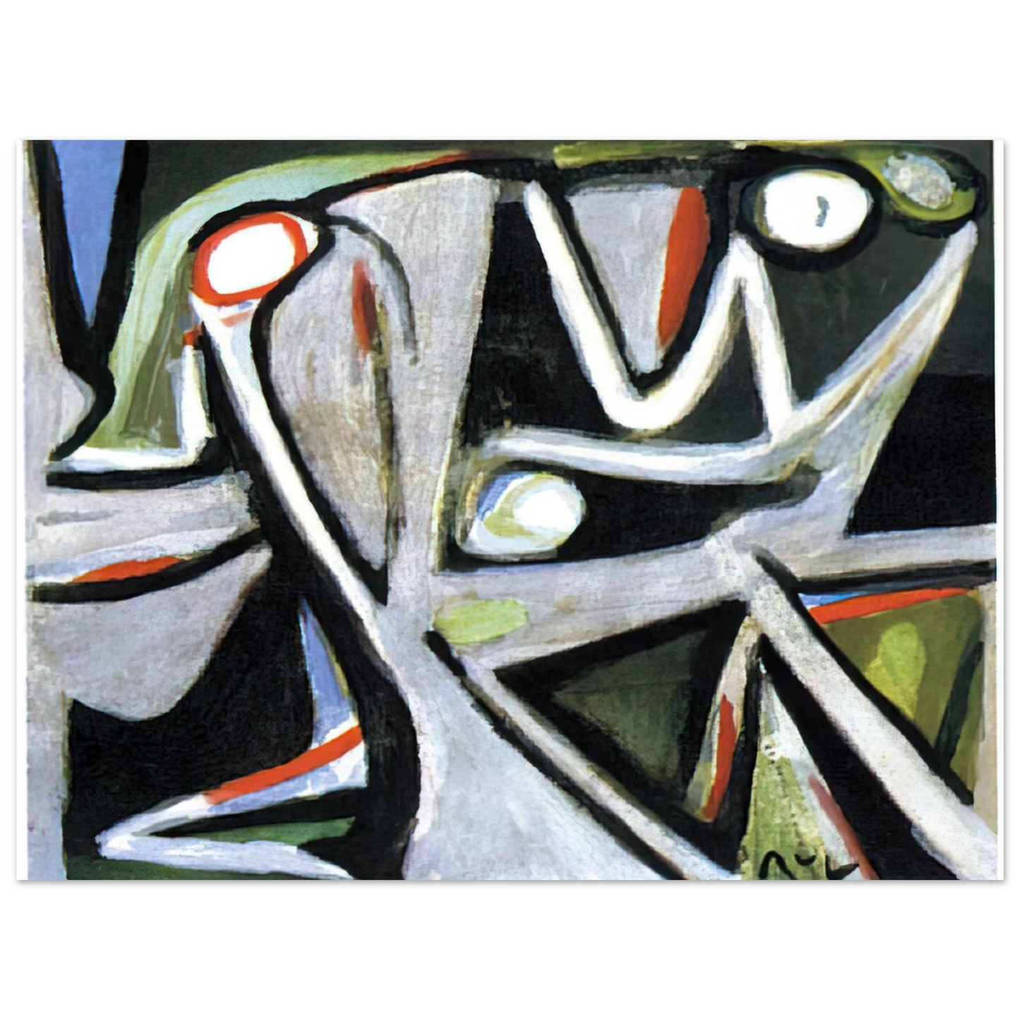 Bram van Velde - Desertique - 1981 75x100 cm / 30x40inches Fine Art Poster