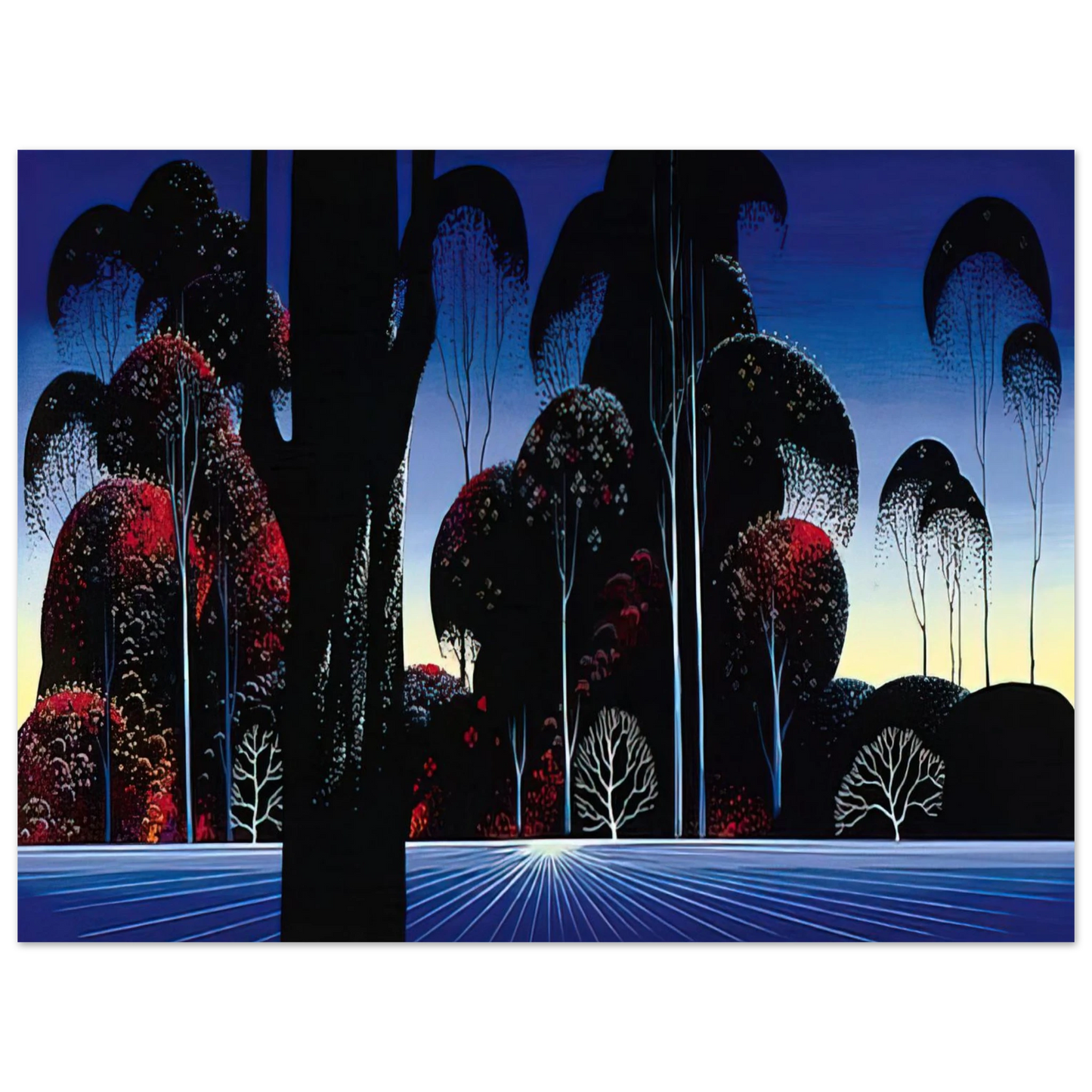 Eyvind Earle - Dark Silence 75x100 cm / 30x40inches Fine Art Poster