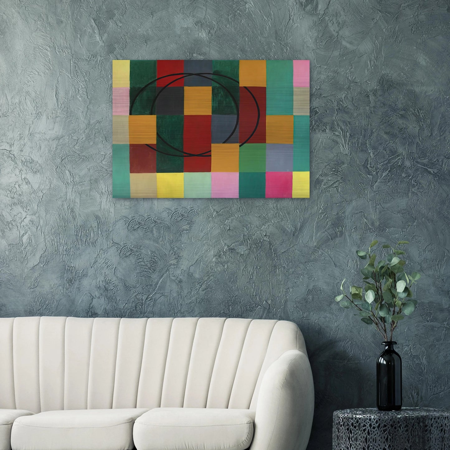 Die Fremden Kreise - 1963 - Johannes Itten Brushed Aluminum Print - 70x100 cm / 28x40 inches | Johannes Itten Aluminum Print | Johannes Itten Prints