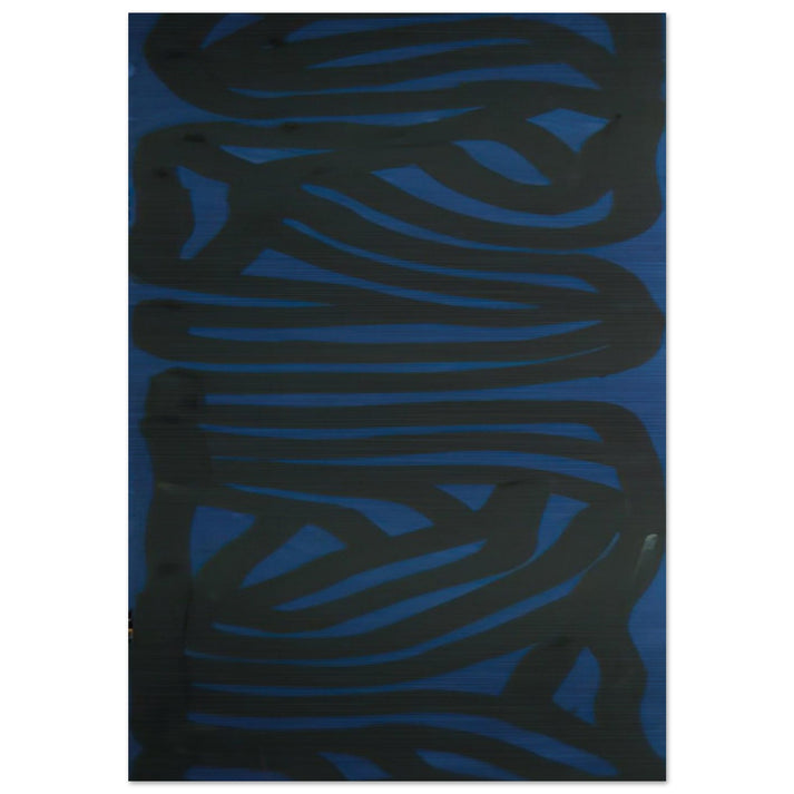 Blue Vertical - Sol LeWitt Brushed Aluminum Print - 70x100 cm / 28x40 inches | Sol LeWitt Aluminum Print | Sol LeWitt Prints