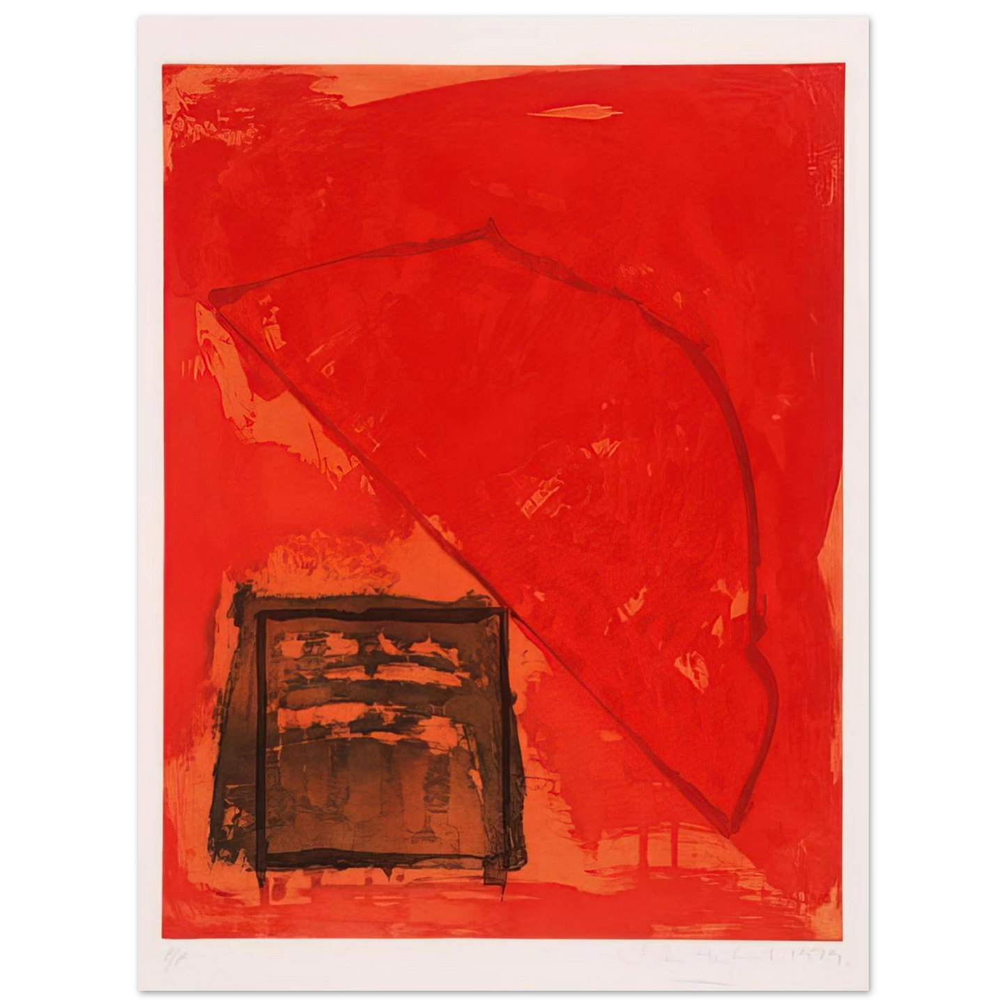 John Hoyland - Trace - 1979 75x100 cm / 30x40inches Fine Art Poster