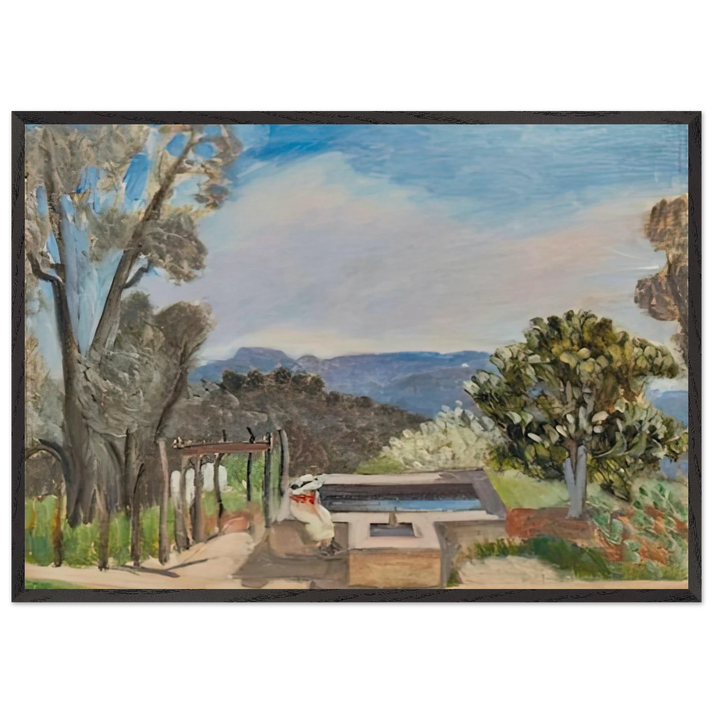LE VIVIER PAYSAGE DE PROVENCE 1923 - Henri Matisse 70x100 cm / 28x40 inches Framed Art Print – Black Wooden Frame