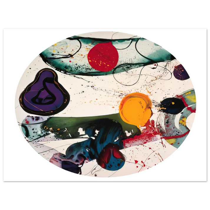 Sam Francis - Lollipop SF88-250 75x100 cm / 30x40inches Fine Art Poster