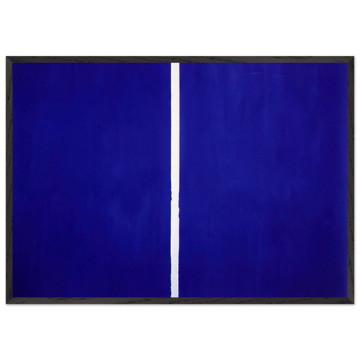 Onement VI - Barnett Newman 70x100 cm / 28x40 inches Framed Art Print – Black Wooden Frame