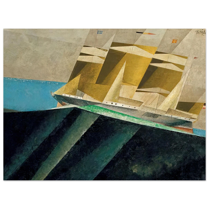 Lyonel Feininger - MID OCEAN 1937 75x100 cm / 30x40inches Fine Art Poster