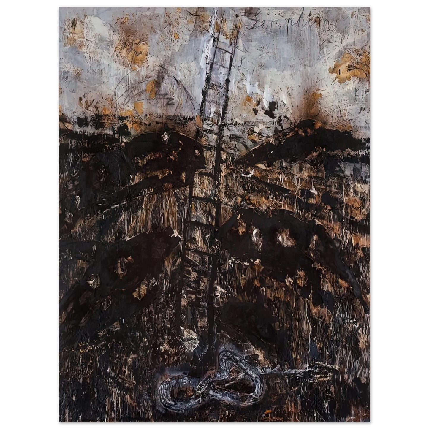 Anselm Kiefer - SERAPHIM 1984 75x100 cm / 30x40inches Fine Art Poster