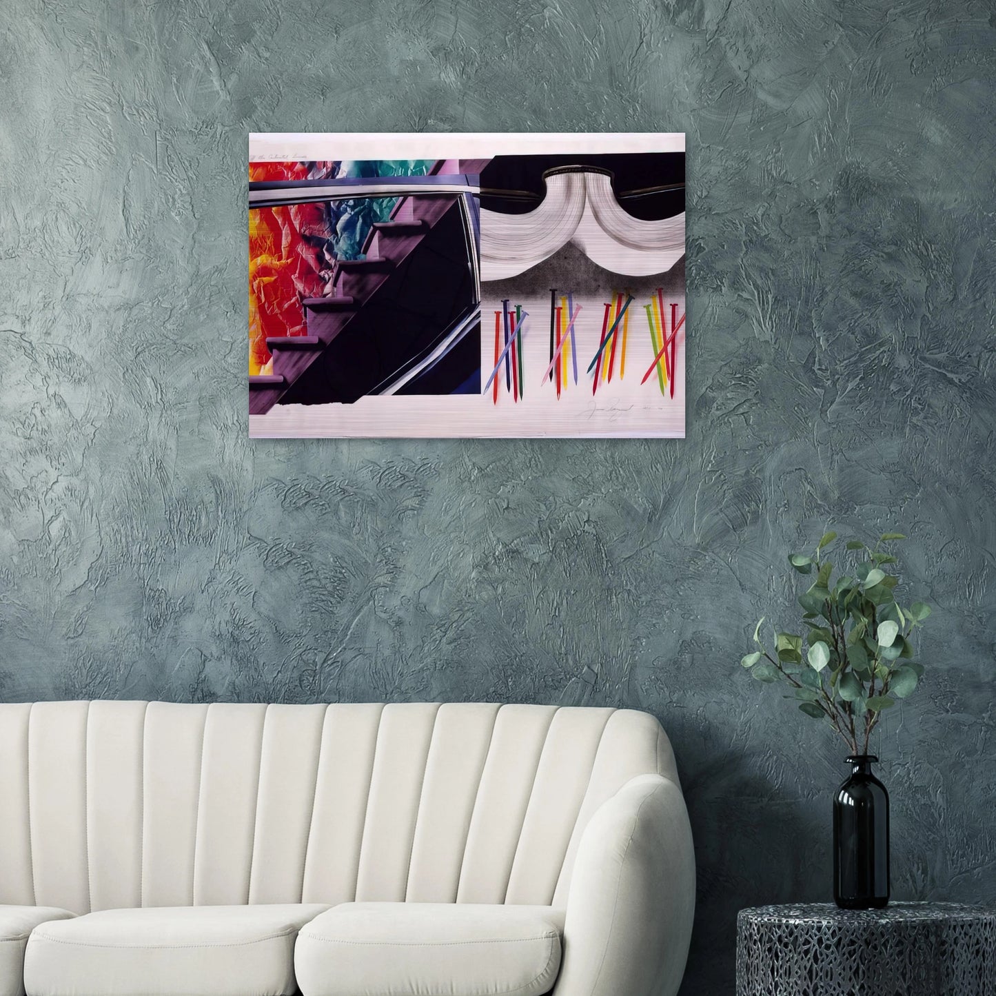 Off the Continental Divide - James Rosenquist Brushed Aluminum Print - 70x100 cm / 28x40 inches | James Rosenquist Aluminum Print | James Rosenquist Prints
