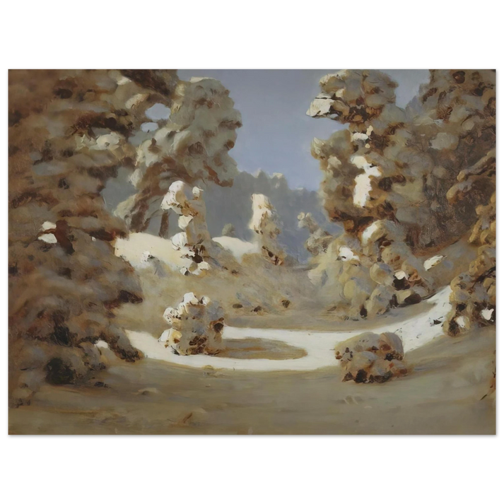 Arkhyp Kuindzhi - Winter. Sunlight on The Hoar Frost 75x100 cm / 30x40inches Fine Art Poster