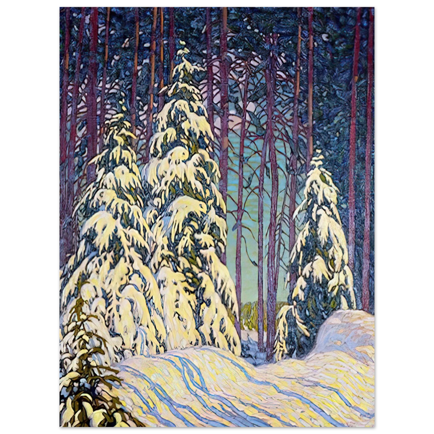 Lawren Harris - Winter Sunrise - 1913 75x100 cm / 30x40inches Fine Art Poster