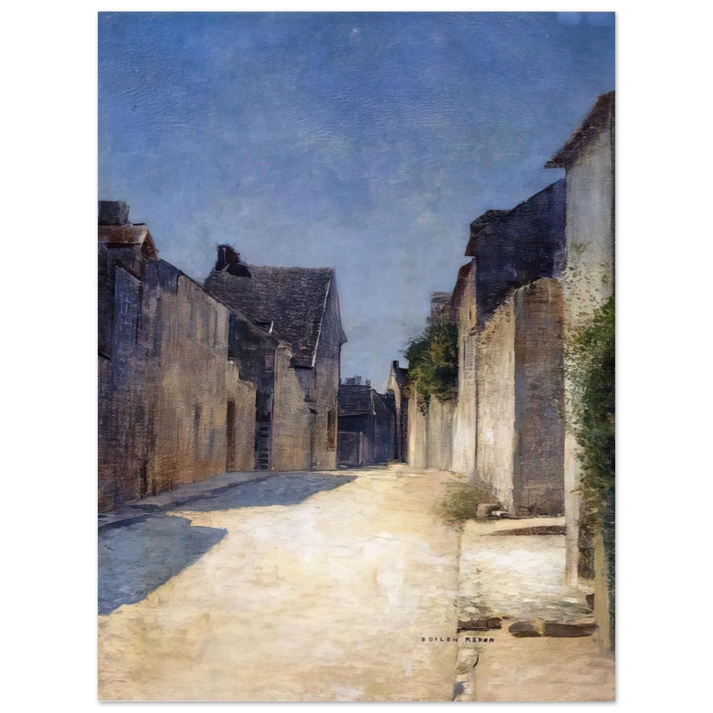 Odilon Redon - STREET IN SAMOIS 1888 75x100 cm / 30x40inches Fine Art Poster