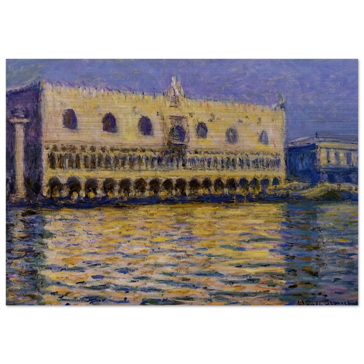 The Palazzo Ducale 2 - claude monet Brushed Aluminum Print - 70x100 cm / 28x40 inches | claude monet Aluminum Print | claude monet Prints