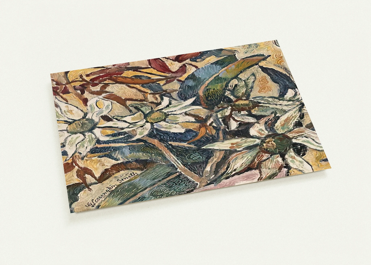 Flannel flowers and gum leaves - 1928 By Grace Cossington Smith Pack of 10 Post Cards | Grace Cossington Smith Post Cards | A6 (10.5 x 14.8 cm) - 4.1 x 5.8 inches