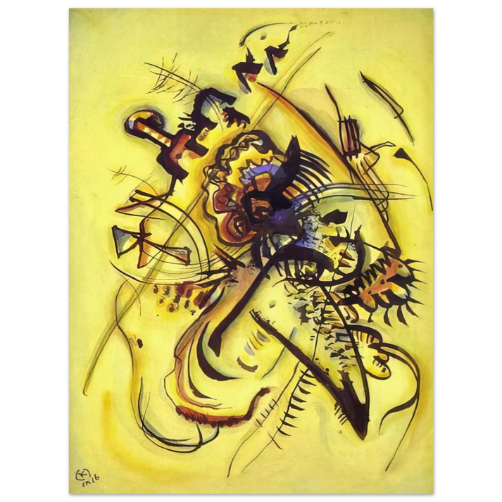 Wassily Kandinsky - TO THE UNKNOWN VOICE 1916 75x100 cm / 30x40inches Fine Art Poster