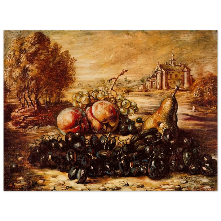 Giorgio de Chirico - BLACK GRAPE 75x100 cm / 30x40inches Fine Art Poster