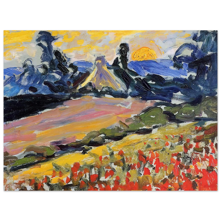 Henri-Edmond Cross - Landscape with Sunset 75x100 cm / 30x40inches Fine Art Poster