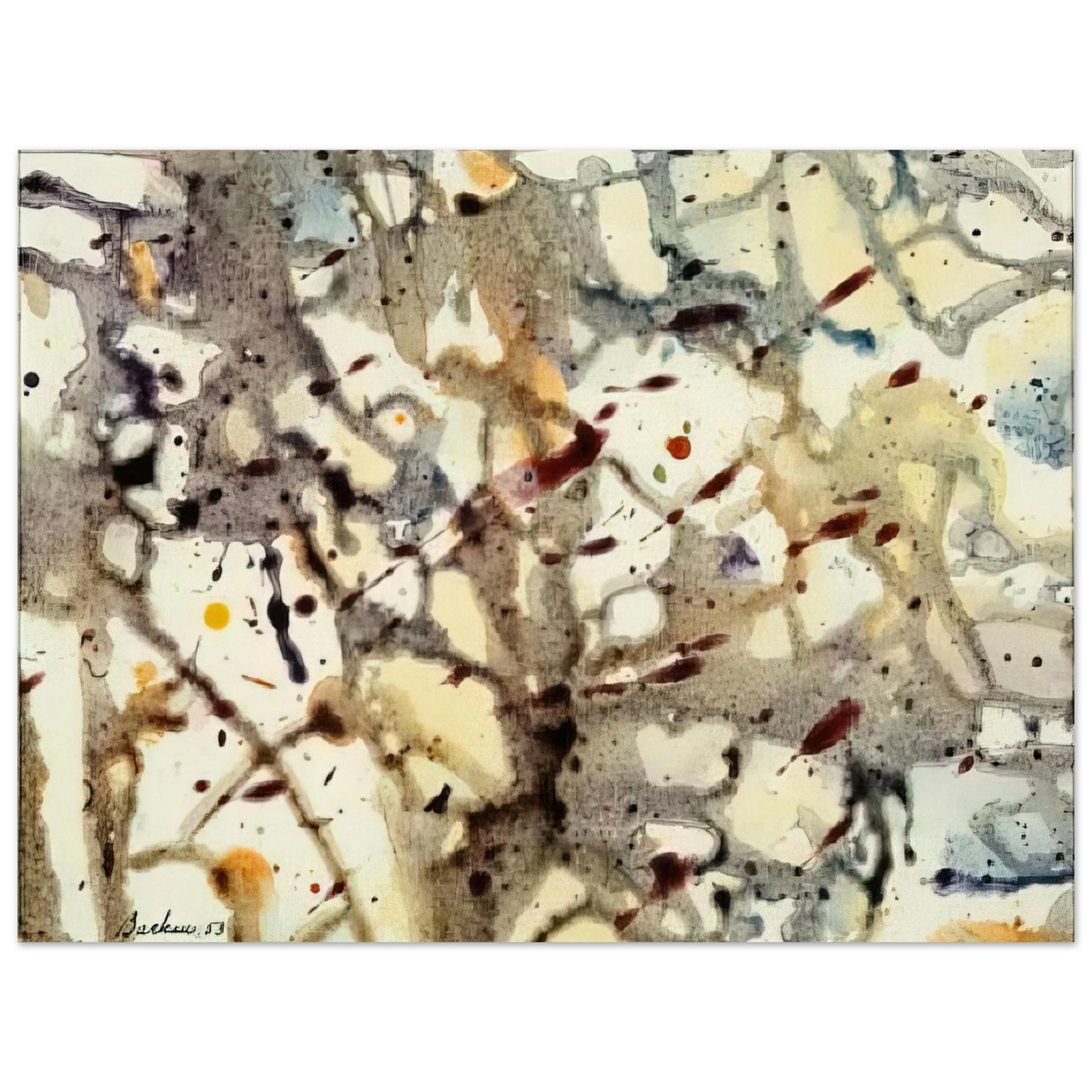 Marcel Barbeau - Combustions originelles 36 75x100 cm / 30x40inches Fine Art Poster