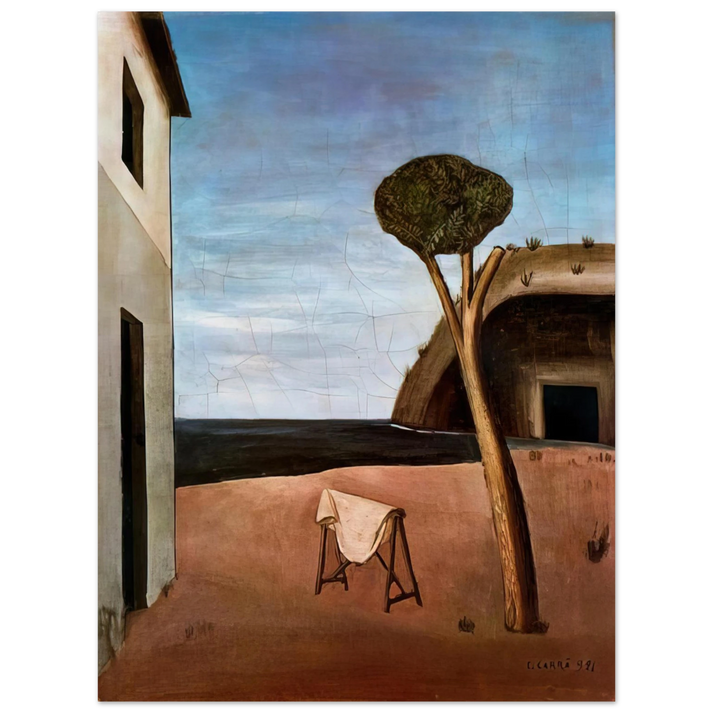 Carlo Carra - A PINE BY THE SEA 1921 75x100 cm / 30x40inches Fine Art Poster