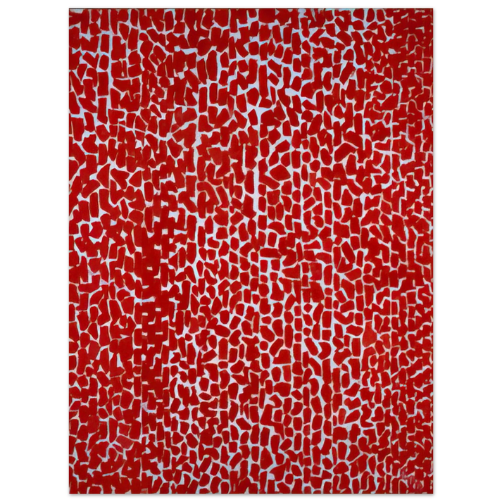 Alma Woodsey Thomas - RED ROSE CANTATA 1973 75x100 cm / 30x40inches Fine Art Poster
