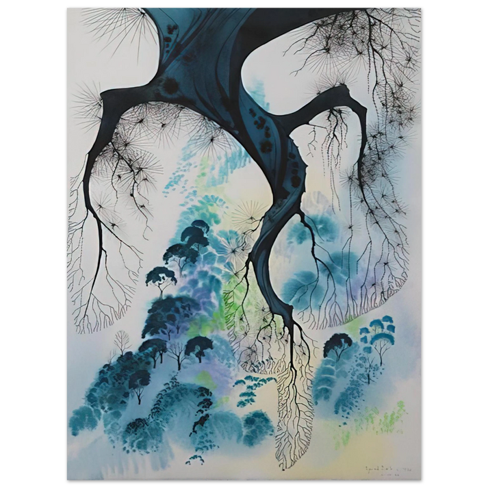 Eyvind Earle - Coastline 75x100 cm / 30x40inches Fine Art Poster