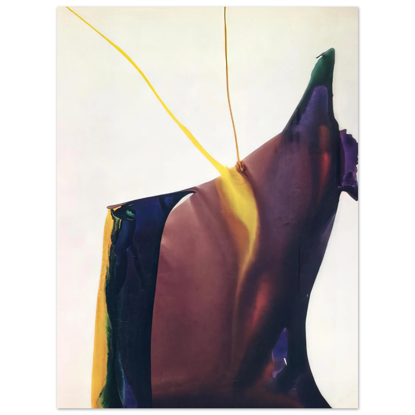 Paul Jenkins - Phenomena Yellow Strike 75x100 cm / 30x40inches Fine Art Poster