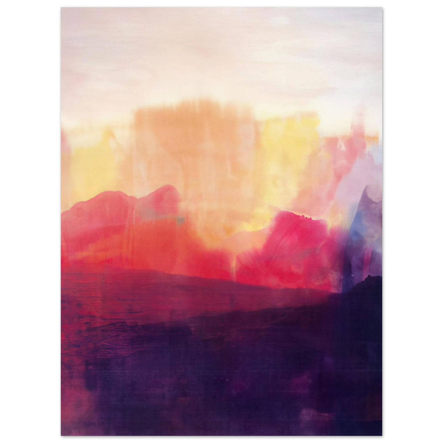 Ronnie Landfield - The Source - 1993 75x100 cm / 30x40inches Fine Art Poster