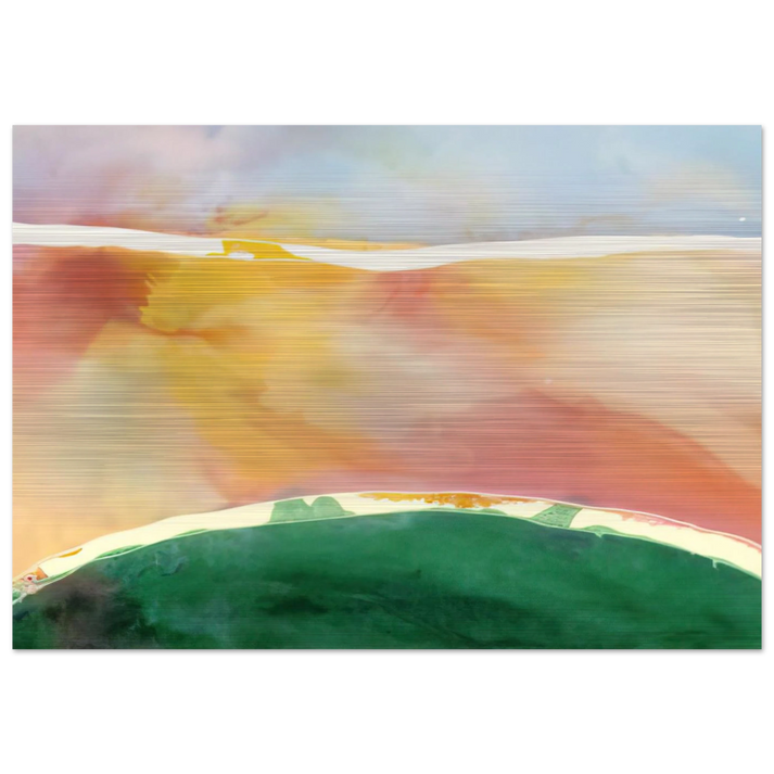 Bay Breeze - 1969 - Ronnie Landfield Brushed Aluminum Print - 70x100 cm / 28x40 inches | Ronnie Landfield Aluminum Print | Ronnie Landfield Prints
