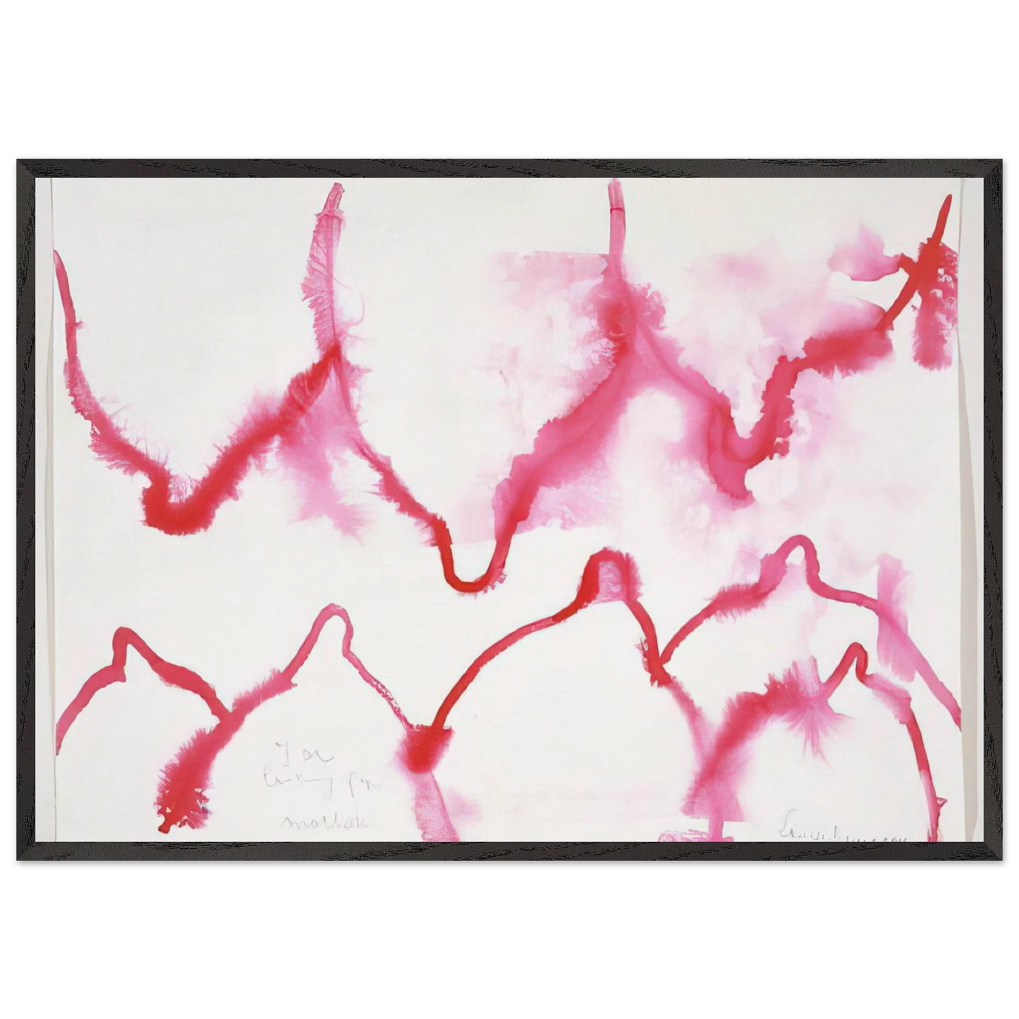 I AM LOOKING FOR MOTHERS 2007 - Louise Bourgeois 70x100 cm / 28x40 inches Framed Art Print – Black Wooden Frame