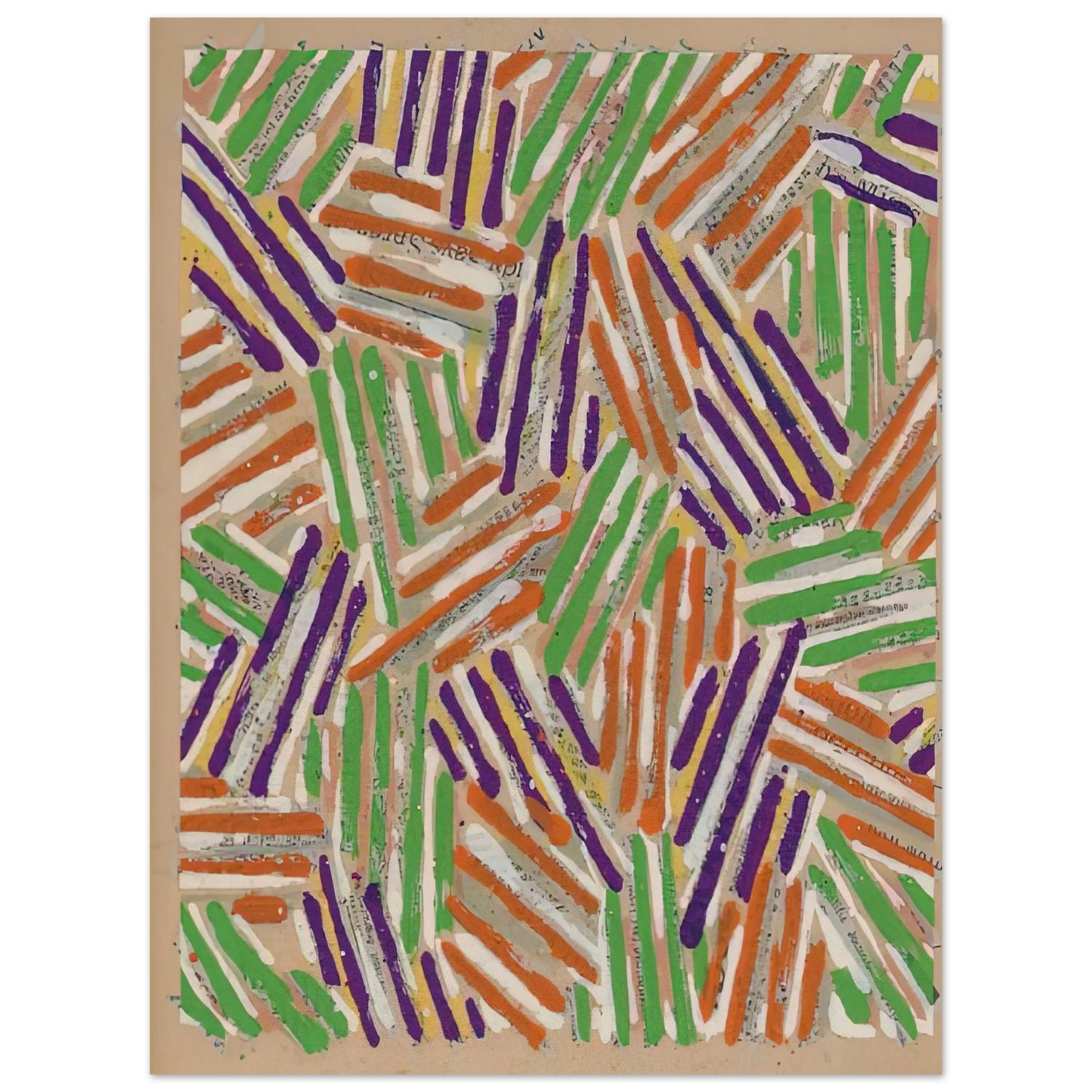 Jasper Johns - UNTITLED ULAE S13 75x100 cm / 30x40inches Fine Art Poster
