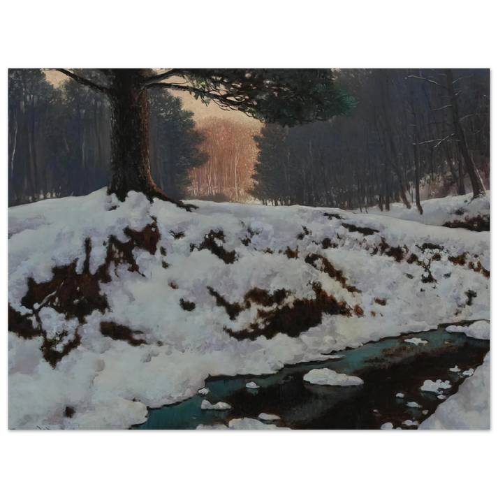 Frank Johnston - The Shadowed Valley - Post-Impressionism 75x100 cm / 30x40inches Fine Art Poster