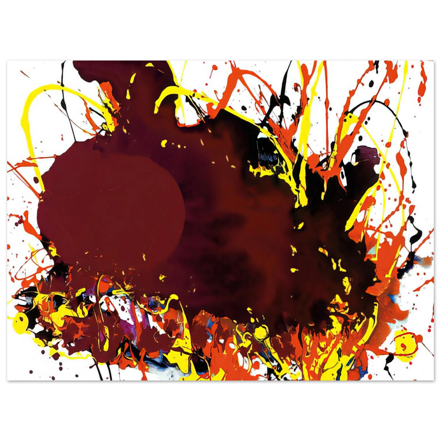 Sam Francis - Untitled SFP94-139 SFF 1809 75x100 cm / 30x40inches Fine Art Poster