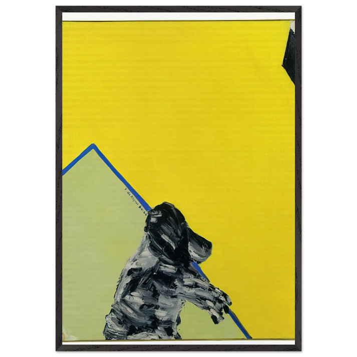Baron in Al Held-Veld - 1966 N1 - Ralston Crawford 70x100 cm / 28x40 inches Framed Art Print – Black Wooden Frame
