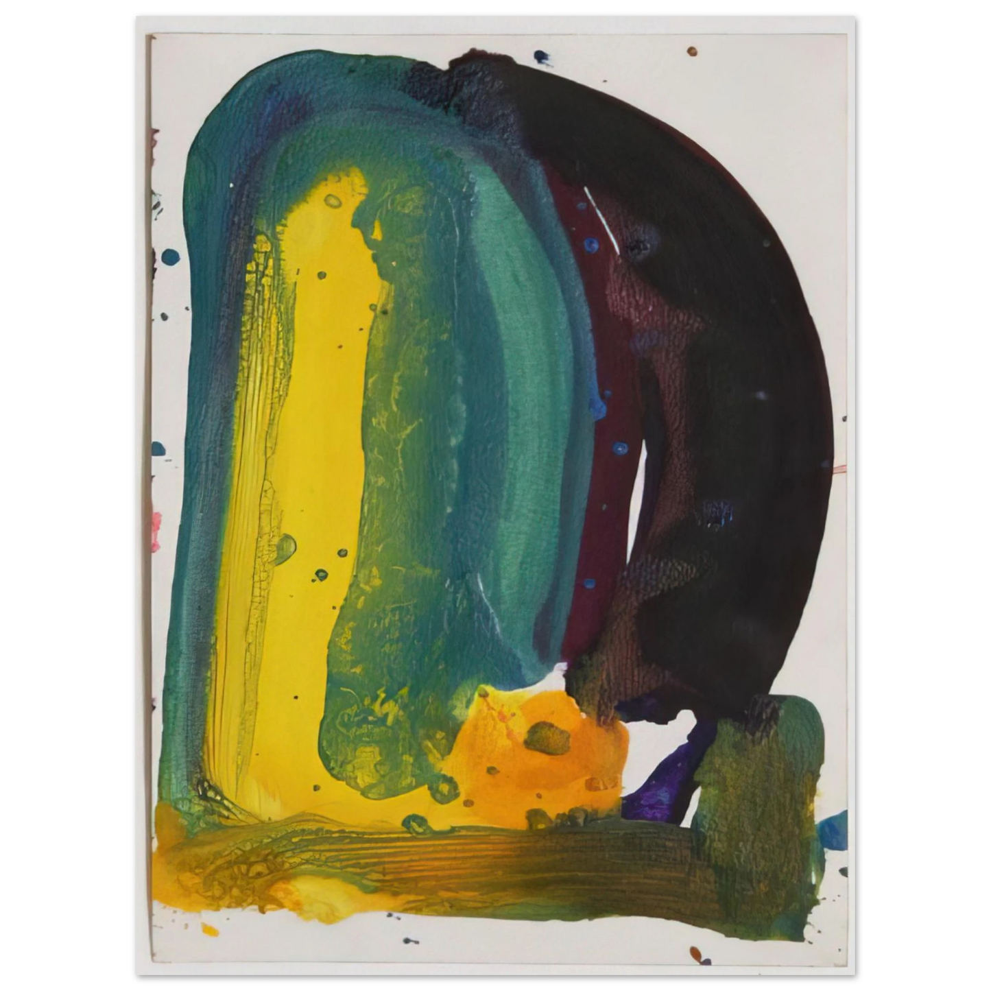 Sam Francis - Sculpture Drawing, SF64-571 75x100 cm / 30x40inches Fine Art Poster