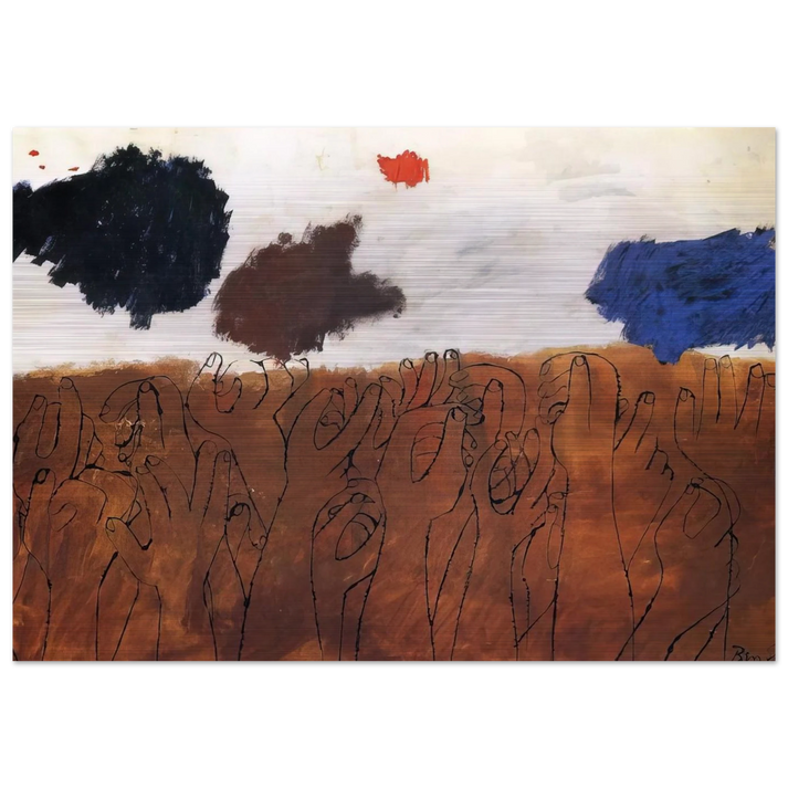 NOT DETECTED 29 - Ben Shahn Brushed Aluminum Print - 70x100 cm / 28x40 inches | Ben Shahn Aluminum Print | Ben Shahn Prints