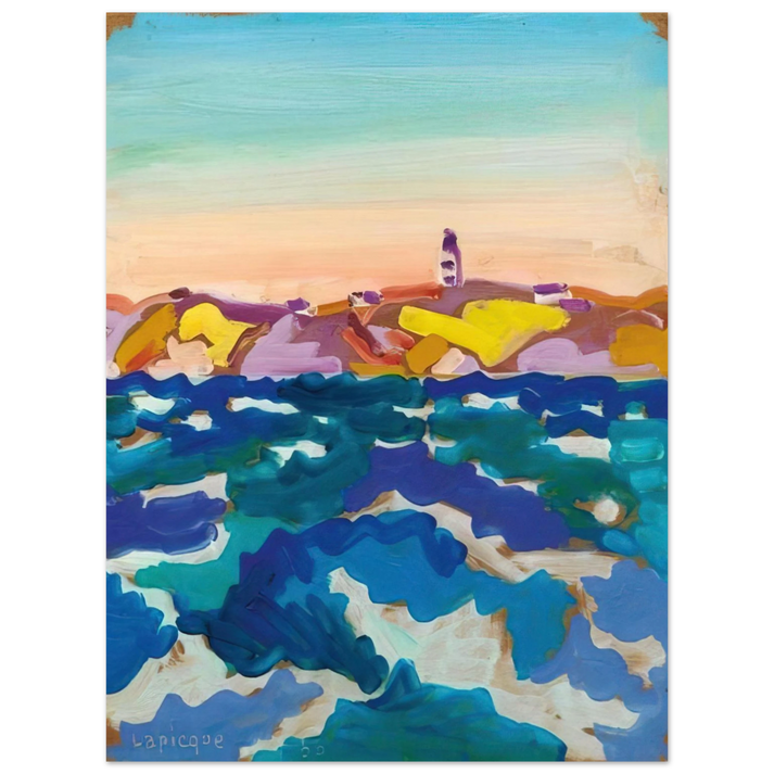 Charles Lapicque - Le Phare - 1958 75x100 cm / 30x40inches Fine Art Poster