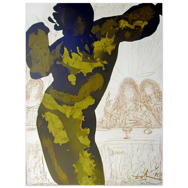 Salvador Dali - ET POST BUCCELLAM INTROIVIT IN EUM SATANAS PSALMS 40 10 1964 75x100 cm / 30x40inches Fine Art Poster