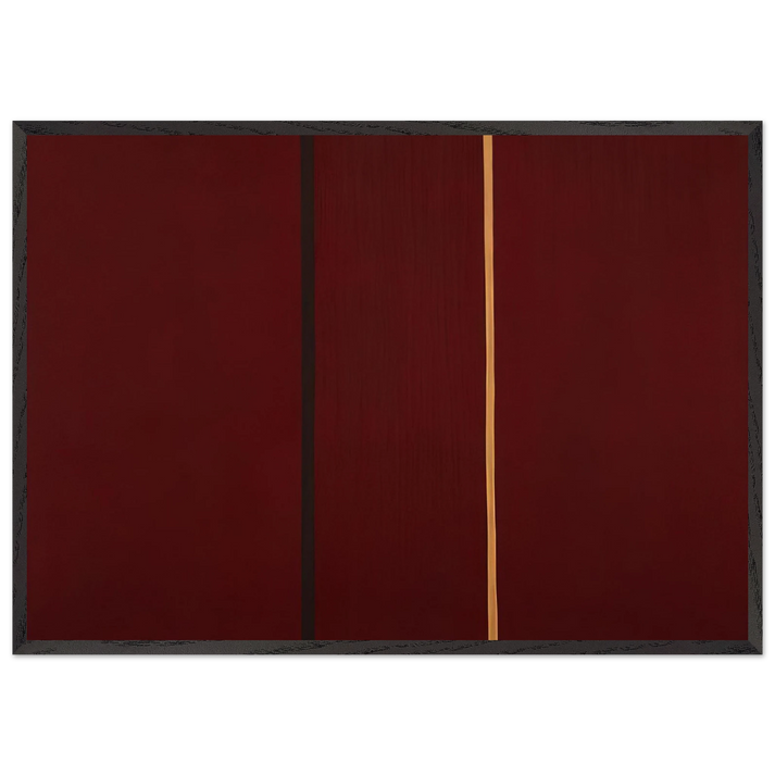 Covenant - Barnett Newman 70x100 cm / 28x40 inches Framed Art Print – Black Wooden Frame