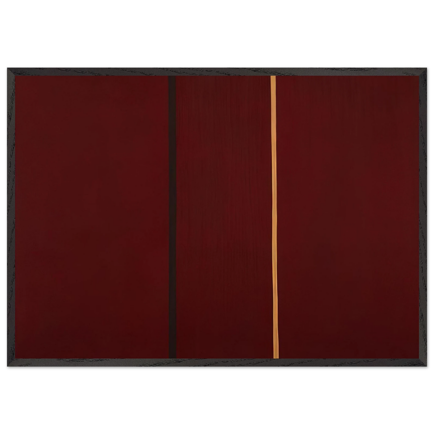 Covenant - Barnett Newman 70x100 cm / 28x40 inches Framed Art Print – Black Wooden Frame