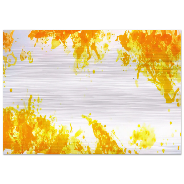 Spleen Yellow - Sam Francis Brushed Aluminum Print - 70x100 cm / 28x40 inches | Sam Francis Aluminum Print | Sam Francis Prints