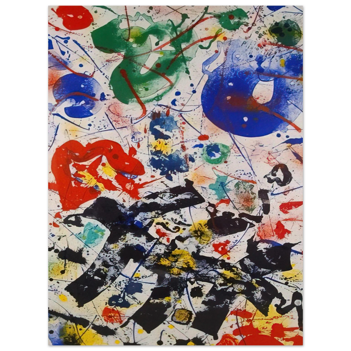 Sam Francis - Untitled SF 357 75x100 cm / 30x40inches Fine Art Poster