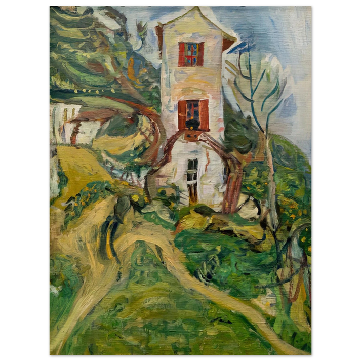 Chaim Soutine - WHITE HOUSE 1918 75x100 cm / 30x40inches Fine Art Poster