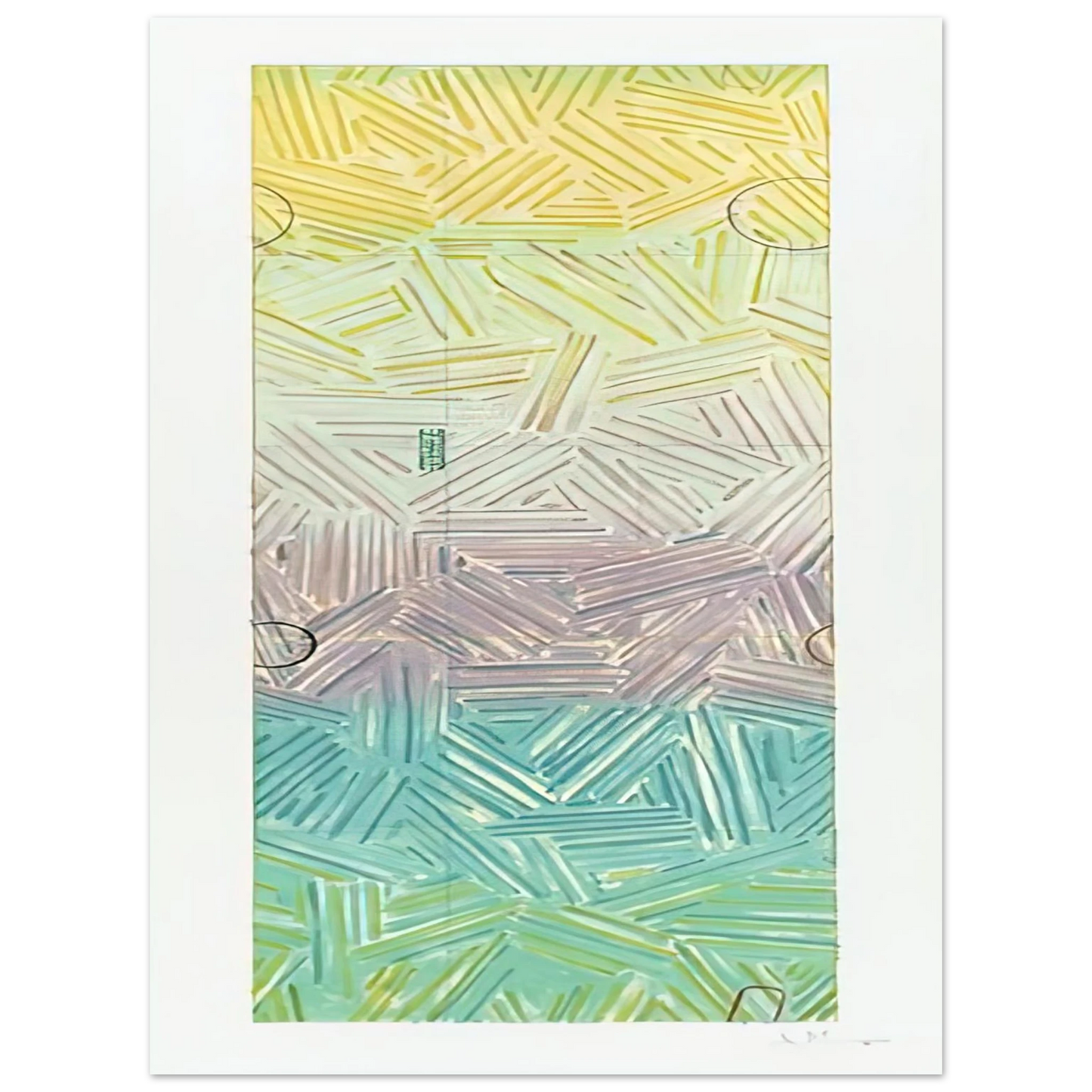 Jasper Johns - USUYUKI ULAE 211 75x100 cm / 30x40inches Fine Art Poster