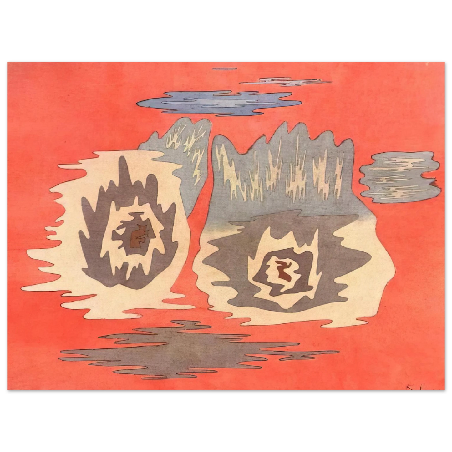 Paul Klee - THE PLACE OF THE TWINS 1929 75x100 cm / 30x40inches Fine Art Poster