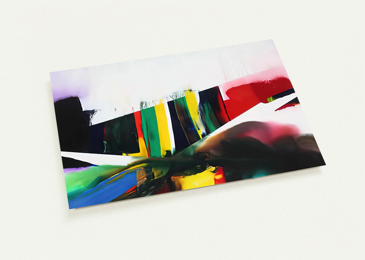 Phenomena Cave of the Prism Winds Year - 1986 By Paul Jenkins Pack of 10 Post Cards | Paul Jenkins Post Cards | A6 (10.5 x 14.8 cm) - 4.1 x 5.8 inches