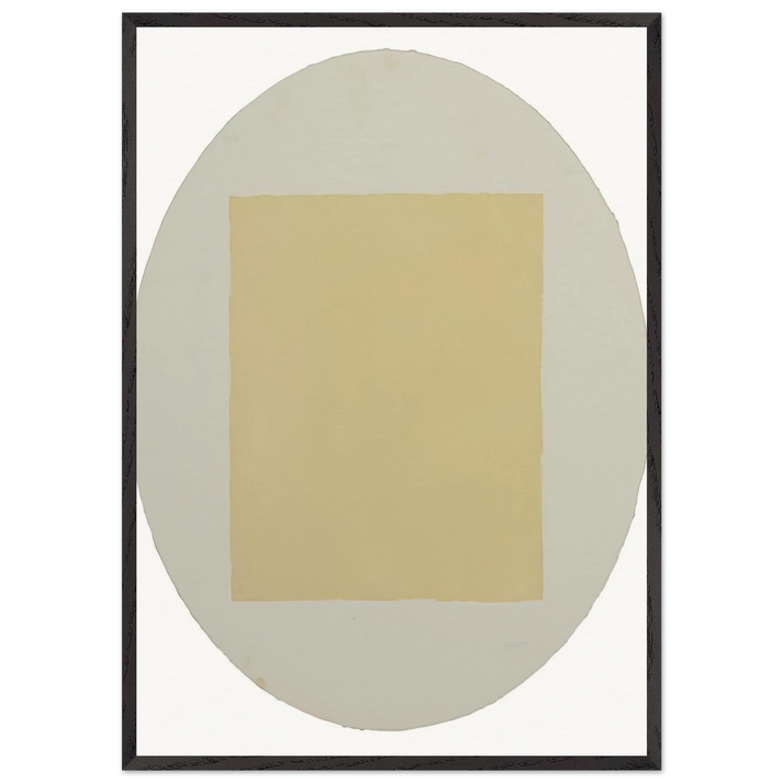 Untitled from Seven Aquatints - Robert Ryman 70x100 cm / 28x40 inches Framed Art Print – Black Wooden Frame