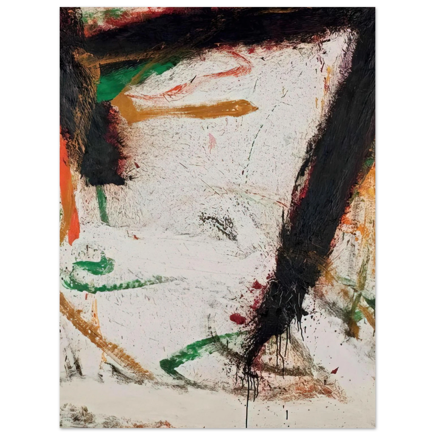 Norman Bluhm - Gronk! - 1964 75x100 cm / 30x40inches Fine Art Poster