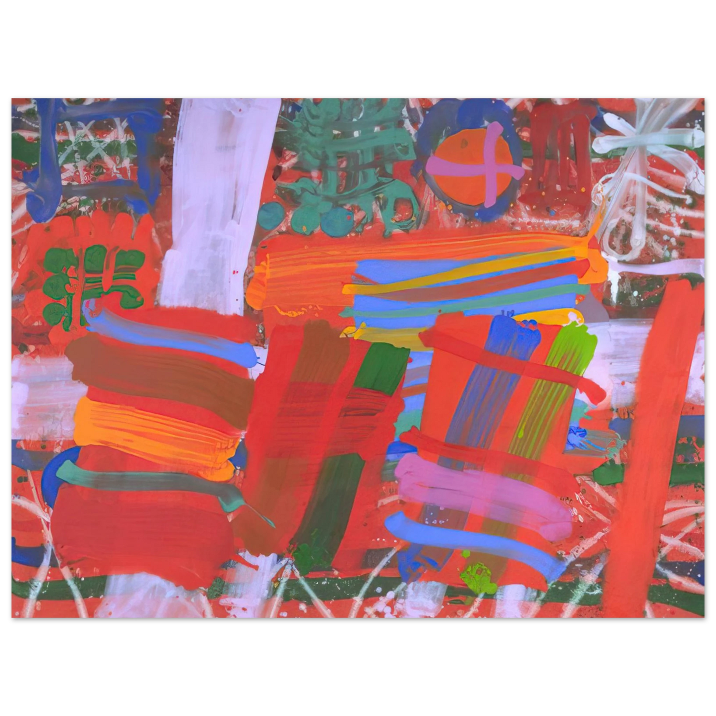 Albert Irvin - St. Germain - 1995 75x100 cm / 30x40inches Fine Art Poster